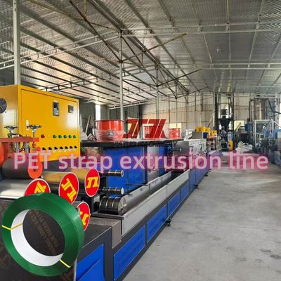 220-250KG/H capacity PET 2 straps output production line with honeycomb dehumidification