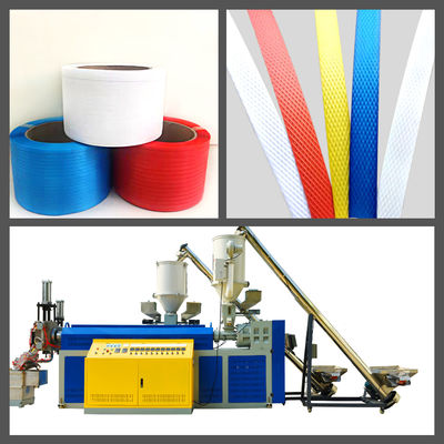Recycled 2 Cavity PP Plastic Strap Making Machine With GUOMAO Reducer And Longer Length