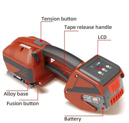 Portable 2100N Strap Handheld Strapping Machine 13mm 16mm PET strap packing
