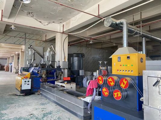 90mm single or double screw PP strap Production line with 5-19mm width automatic packing machine