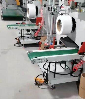 Automatic strapping tape rewinding machine, PP packing tape winding machine, automatic winding, line speed: 200-350 m/mi