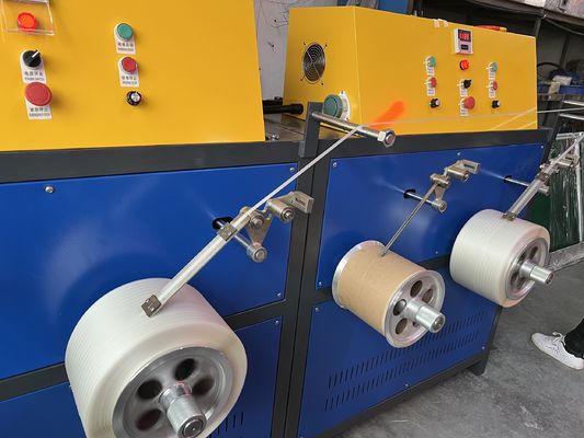 Double Screw 5-19mm PP Strap Making Machine With Automatic Winder
