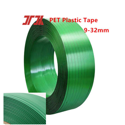High Tenacity Pet Strap Roll Strapping Manufacturer For Packing Buildings Cargo Green Embossing