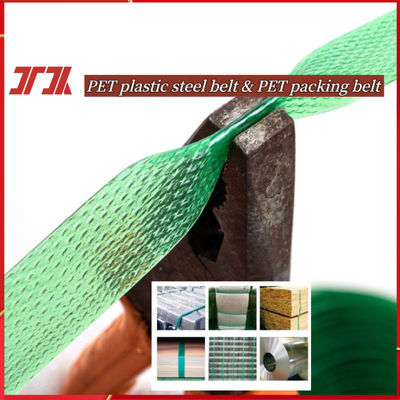 Manufacturers Wholesale PET Plastic Steel Strap PET Packaging Strap Green Strapping Strap For Iron Buckle Baler