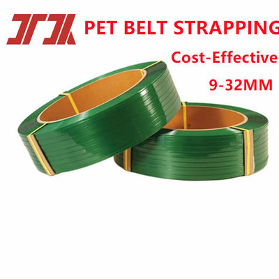 Strong Tension Green Embossed Pet Polyester Pallet Strapping Belt for Cargo Packing