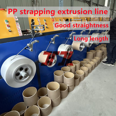Single Screw Plastic PP strap Making Extrusion Machine with PLC control system
