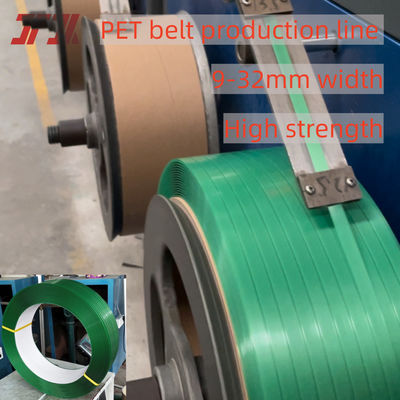 Strength>500KG Wide Printable Poly Strapping Transparent Green PET Strap Affordable Packaging Banding Strapping