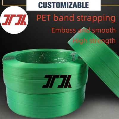 Supply plastic strapping tape PET plastic steel tape PET packaging tape with 9-32mm width