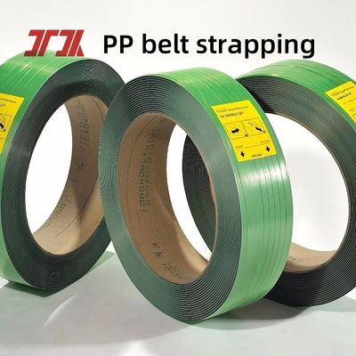 High Tempreature Resistance Green PET Strapping 19mm Polyester Strap For Heavy Packing