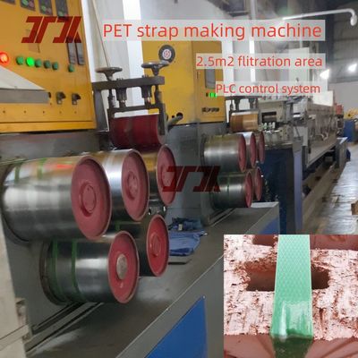 160m/min Running Speed PET Strap Band Extrusion Machine Use 100% Recycled Material With PLC Control System
