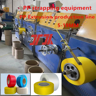 Single Screw PP Strap Making Machine 100KW Polypropylene Belt Extrusion Line with automatic winder