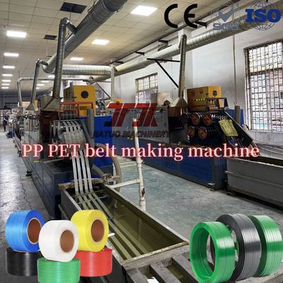400-450kg/H Capacity PET Strap Making Machine With Fully Automatic Winder And Make High Tension PET Strapping