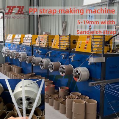 100% Recycled Material Use PP Strap Production Line With Energy-Saving hot Circulation Oven