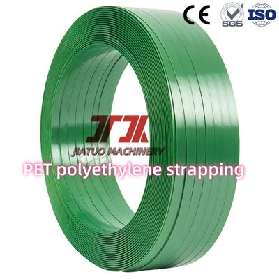 Transparent Green Polyester Pet Plastic Strapping Roll For Pallets Packaging With 9-32mm