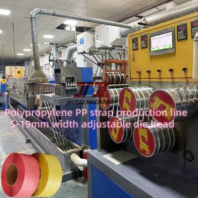5-19mm Width PP PET Strap Production Line With Automatic Winder And Automatic Screen Changer