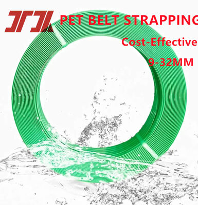 9-32mm Green Black PET Packing Belt PET Strapping Use For Cargoes Packing