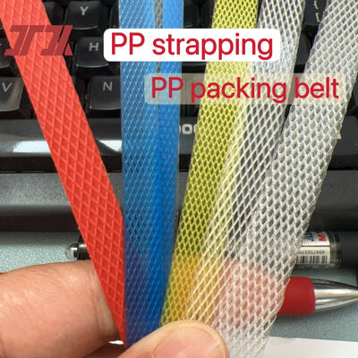 Red PP strapping 5-15mm PP packaging strapping PP packing belt for desktop strapping machines