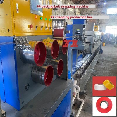 PLC-controlled PP packing strap making machine PP packing strap production line with 100% recycled pp materials