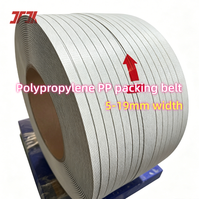 High-speed PP strapping tape, 5–19 mm PP strapping tape with hot-melt bonding and high tensile strength