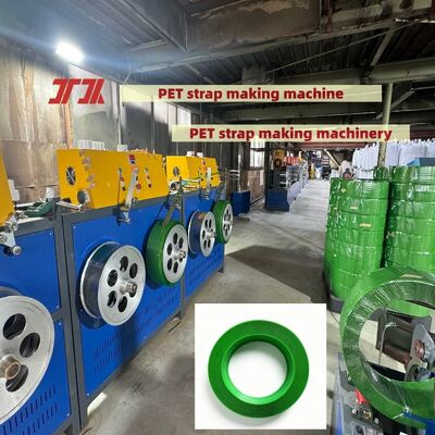PET strap making equipment 16mm PET Strap Making Machine Production Line with PLC control systenm