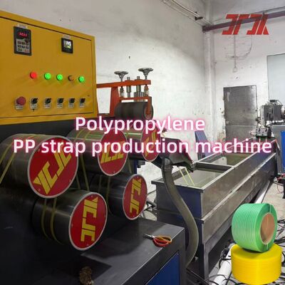 خط إنتاج الربط PP مقاس 5-19 مم مع خيارات لولبية مفردة ومزدوجة ونظام التحكم PLC