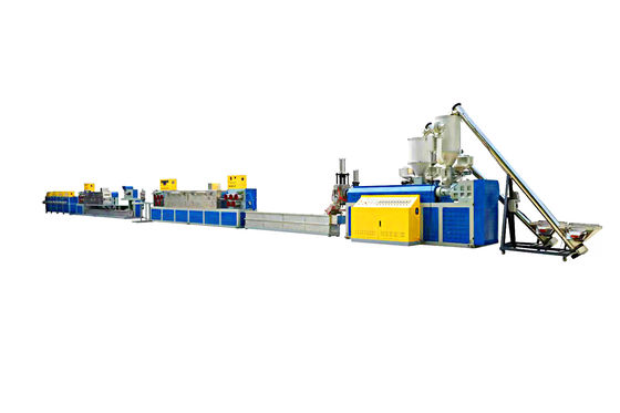 Single Screw PP Strap Making Machine with non-stop screen changer and PLC control