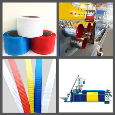 PLC PP Strap Band Extrusion Line Bottle Flakes PP Strapping Band Extruder