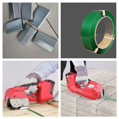 Handheld Poly Band Belt Packing Bundling Brick Battery Automatic Strapping Machine