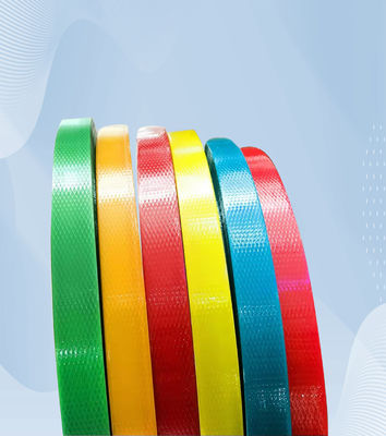Green Polyester Plastic Packing Belt Split Resistant Steel Stone Bricks Packaging