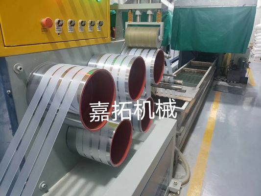 Single screw 3 straps PET strap making machine Capacity 280~320kg per hour