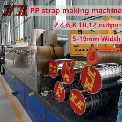 Double Screw Plastic PP Packing Belt Extruder Making Machine with Good Flexibility