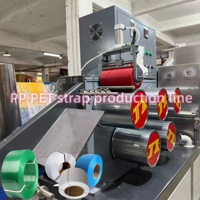 Fully Automatic PP PET Strap Making Machine PP PET Belt Extrusion Line With Larger Filter 3.5m2