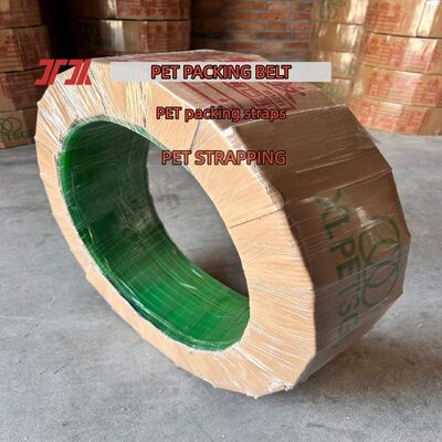 حزام ربط PET عالي السرعة 12 مم حزام ربط PET حزام تغليف PET لأداة الربط الأوتوماتيكية